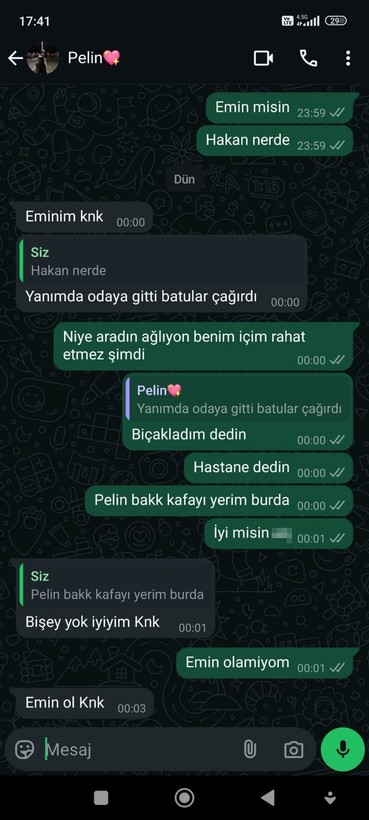 Erkek arkadaşını kalbinden bıçaklayıp öldürdükten sonra arkadaşıyla yaptığı mesajlaşma ortaya çıktı - Resim: 6