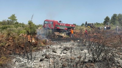 Antalya'da 1 günde üçüncü orman yangını