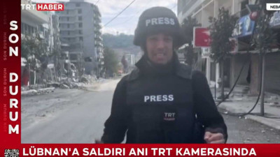 İsrail'in Lübnan'ı vurduğu anlarda TRT Haber ekibi çekim yapıyordu