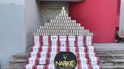 Adana'daki "Narkoçelik-50" operasyonunda 825 kilogram eroin ele geçirildi