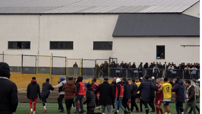 Bitlis'te bölgesel amatör maçı sonrası olaylar çıktı