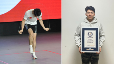 İp atlayarak adını Guinness'e yazdırdı