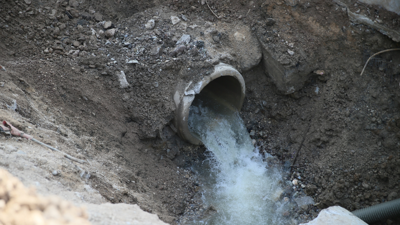 Malatya'da inşaat temellerinde çıkan yer altı suyu sulamada kullanılacak