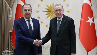 Cumhurbaşkanı Erdoğan, Rusya Federasyonu Dışişleri Bakanı Sergey Lavrov’u kabul etti