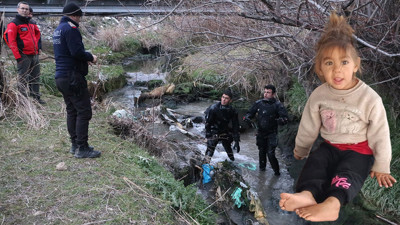 Dereye düştüğü sanılan 4 yaşındaki Nazlı aranıyor... Son görüntüleri ortaya çıktı