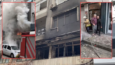 Bahçelievler'de depoda çıkan yangın söndürüldü: Üst kattaki hastayı komşuları kurtardı