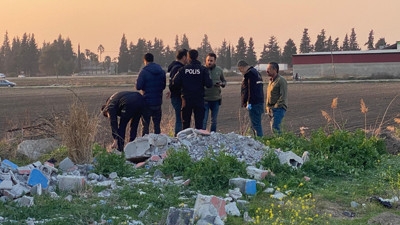 Dere yatağında insan iskeleti bulundu