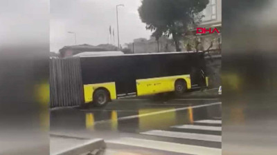 Başakşehir’de İETT otobüsü duvara çarptı: 5 yolcu yaralandı