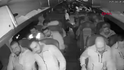 23 kişinin yaralandığı otobüs kazasının araç içi kamera görüntüsü ortaya çıktı