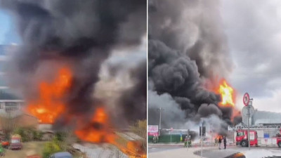 Başakşehir'de kimya deposunda yangın