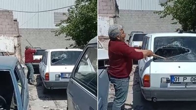 Yeni yaptırdığı boyası dökülen otomobilinin camlarını sopayla kırdı