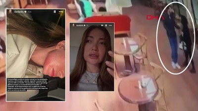 Sosyal medya fenomeni Danla Biliç'in, eski sevgilisi tarafından darbedildiği anlar kamerada