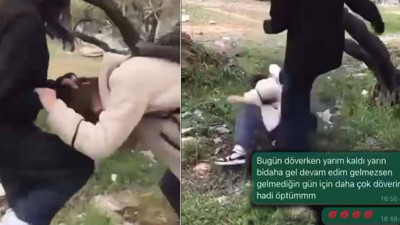 Muğla'da 13 yaşındaki kız öğrenci arkadaşını darbetti; o anlar kamerada
