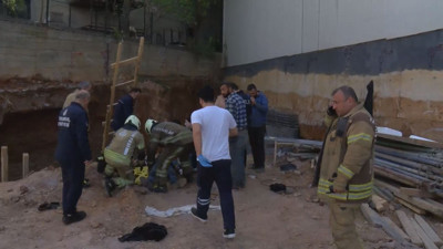 Ataşehir'de inşaatta göçük: 3 işçi kurtarıldı