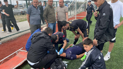 Konya'da amatör lig maçı sonunda saha içinde gerginlik yaşandı: 2 yaralı