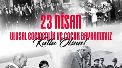 Spor camiasından 23 Nisan Ulusal Egemenlik ve Çocuk Bayramı mesajları