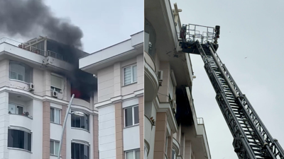 Büyükçekmece'de iddiaya göre engelli kız annesiyle birlikte yaşadığı evi ateşe verdi