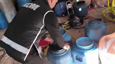 Tekirdağ'da 28 bin 658 litre sahte içki ele geçirildi