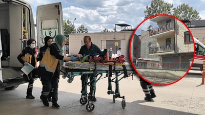 1'inci katın balkonundan düşen 6 yaşındaki Ensar yaralandı