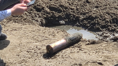 İznik Gölü'nde 3 gün arayla ikinci top mermisi bulundu