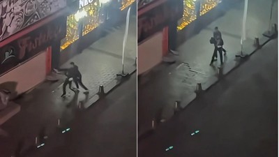 Gaziosmanpaşa'da tartıştığı kadını sokak ortasında darbetti