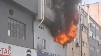 Kağıthane'de iş yerinde yangın: 1 ölü, 1 yaralı