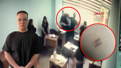 Bıçak ve sopayla girdiği kurs binasında öğrenciyi bıçakladı