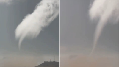 Mardin'de hortumun oluşma anı kamerada