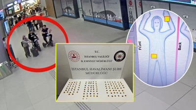 İstanbul Havalimanı’nda 3 kadının cinsel organlarında 6 kilo altın ele geçirildi