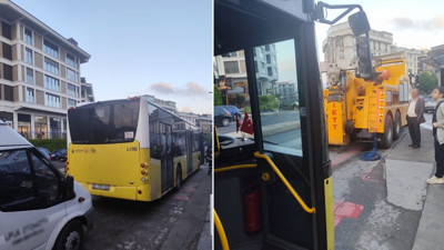 Üsküdar'da yola yağ dökerek ilerleyen otobüs şoförüne 9 bin 267 lira para cezası