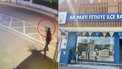 Fethiye'de AK Parti binasına taşlı saldırı