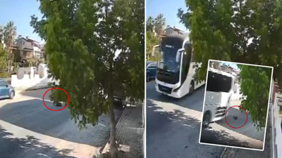 Sokakta yatan köpeği ezip yoluna devam etti; o anlar kamerada