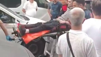 Küçükçekmece’de polise bıçak çekerek direnen şüpheli, bacağından vurularak etkisiz hale getirildi