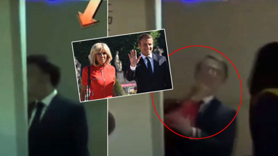 'Eşi tokat attı' yorumlarına Macron'dan açıklama: Brigitte ile şakalaşıyorduk