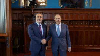 Dışişleri Bakanı Fidan, Moskova'da Rusya Dışişleri Bakanı Lavrov ile bir araya geldi