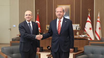 KKTC Cumhurbaşkanı Tatar, Hazine ve Maliye Bakanı Şimşek'i kabul etti