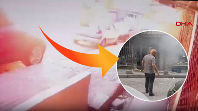 Güngören'de iş yerindeki patlama kamerada: Gazetecilere saldırdılar