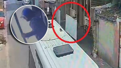 Bindiği dolmuştan ateş açıp husumetlisini vurdu; o anlar kamerada