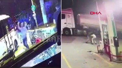 Hatlarına dahil edilen özel halk otobüslerine taş, sopa ve tabancayla saldırdılar; o anlar kamerada