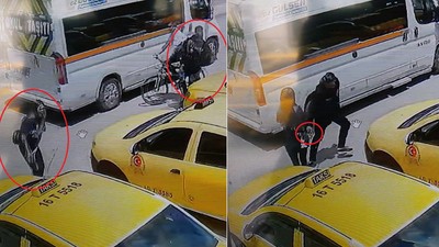 Sokakta karşılaştığı eski nişanlısını okul önünde bacağından vurdu; saldırı kamerada