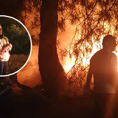 Ormanda ısınmak için yaktığı ateş ağaçlara sıçradı