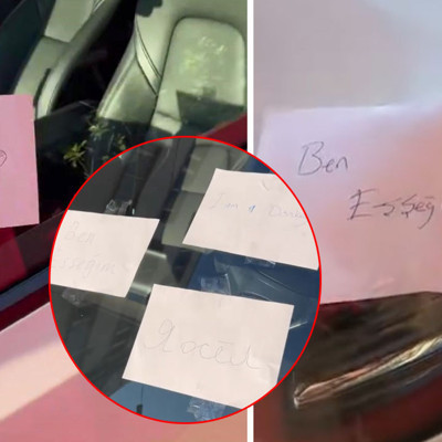 Şişli'de yola bırakıp gittiği araca 3 dilde yazılı notlarla 'Ben eşeğim' tepkisi