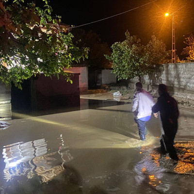 Kırşehir’de sel nedeniyle 1 ev yıkıldı, 3 ev ağır hasar gördü