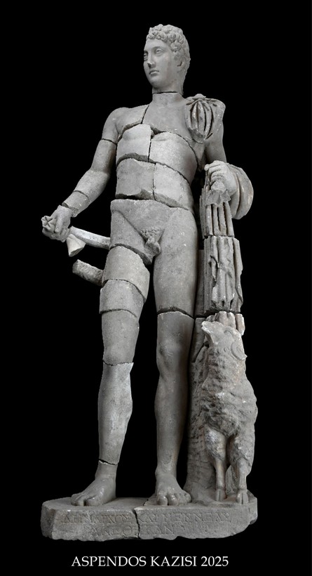 Bakan Mehmet Nuri Ersoy, Aspendos kazılarında gün yüzüne çıkarılan Hermes heykelini duyurdu - Resim: 4