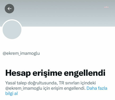 Ekrem İmamoğlu'nun X (Twitter) hesabına erişim engeli getirildi... DMM'nin ardından bir açıklama da Cumhuriyet Başsavcılığından - Resim : 1
