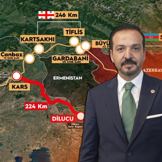 AK Parti Genel Başkan Yardımcısı Kürşad Zorlu'dan Kars-Iğdır-Aralık-Dilucu Demir Yolu Hattı paylaşımı