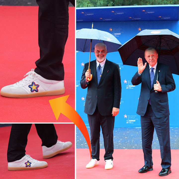 Arnavutluk Başbakanı Rama'nın ayakkabıları zirveye damga vurdu - Resim : 1