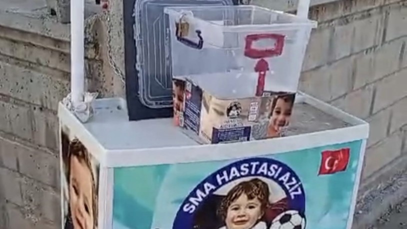 2 yaşındaki SMA’lı Aziz’in bağış kutusundaki para çalındı