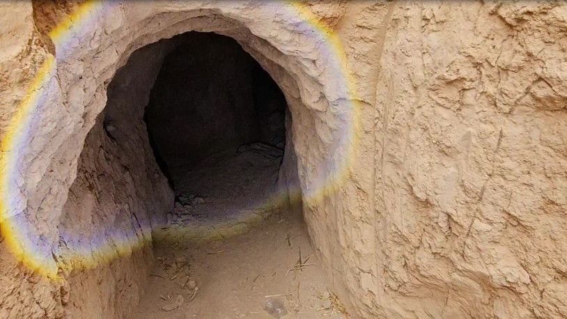 Tarihi eser arayan şüpheli 36 metre uzunluğunda tünel kazmış