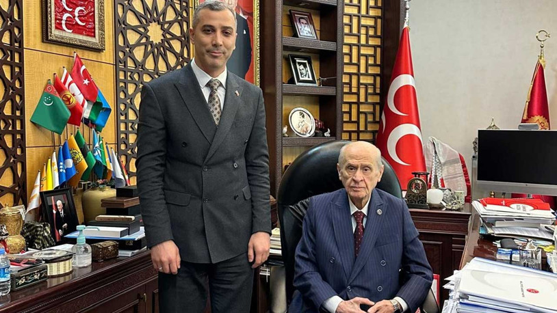 MHP Genel Başkanı Bahçeli, partisinin Siirt İl Başkanı Tükenmez'i kabul etti